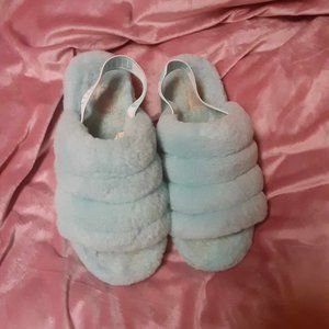 Blue UGGs Fluff Yeah Size 8